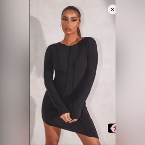 Asymmetrical long sleeve Dress